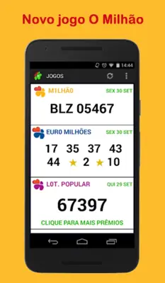 Jogos y Lotarias android App screenshot 0